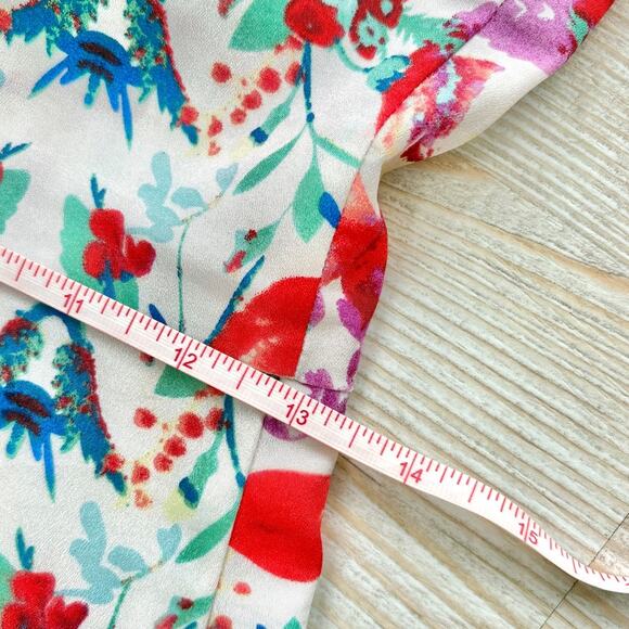 Yumi Kim Cleo Floral V-Neck Maxi‎ Dress | White/Multi Size XS - Picture 10 of 11